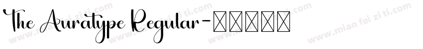 The Auratype Regular字体转换